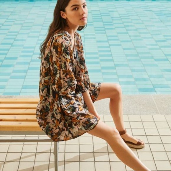 TOM TAILOR Denim Women's Patterned Mini Tunic Dress, Size M, Excellent Condition - Picture 1 of 14